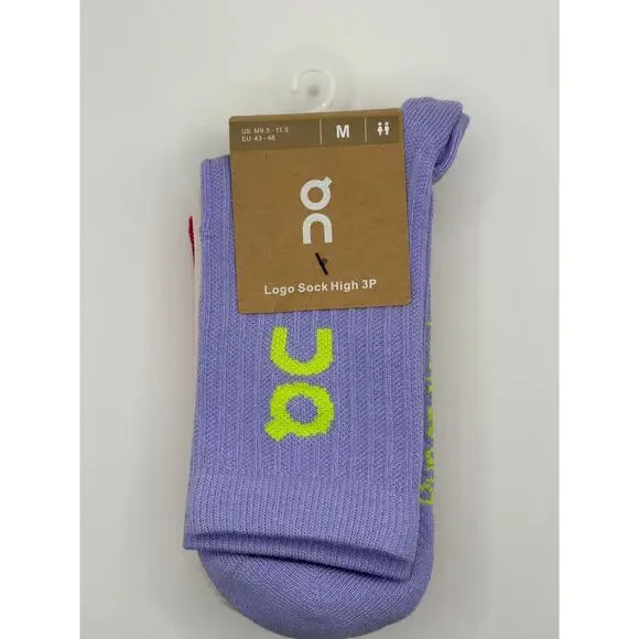 3 Pairs On Clouds Socks Size Medium Half-Calf Unisex NWT - Picture 4 of 4